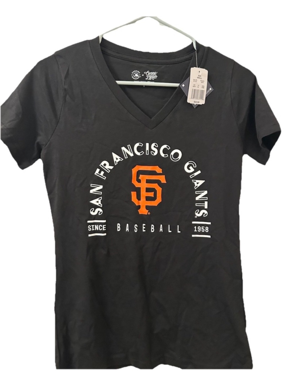 Women's T-shirt Black San Francisco Giants Clubhouse Tank Top Small …274